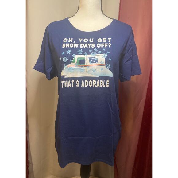 Postal Snow Days Off, Womens size Large - Picture 1 of 9